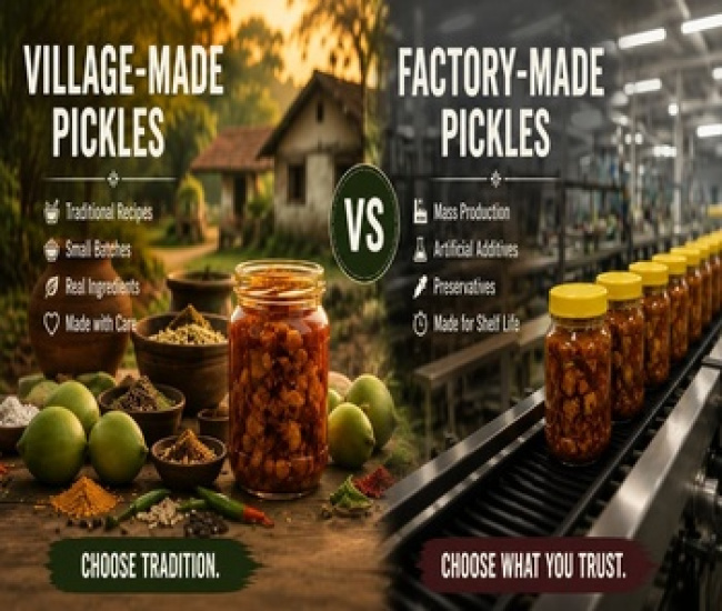 Village Pickle vs Factory-Made Pickle – Which Is Better ?